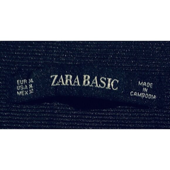 Zara Pants Womens XL Beige Tan Faux Suede Leggings High Rise Stretch Soft Boho - Picture 5 of 6